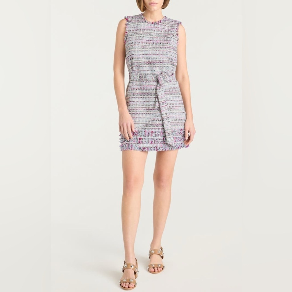 NWT Cinq à Sept Sleeveless Ashton Boucle Tweed Dress - Size 8